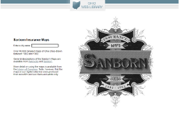 Sanborn Fire Insurance Maps homepage