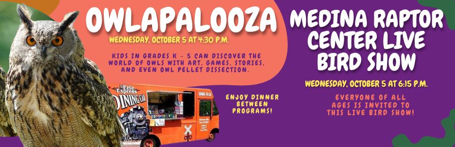 Owlapalooza and Medina Raptor Center October 5